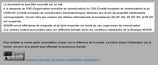 norme NF EN application obligatoire - afnor - consultation