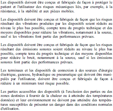 Exigences essentielles - 12-7 - Risques thermiques mecaniques