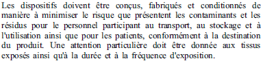 Exigences essentielles - 7.2 - Contaminants et résidus 