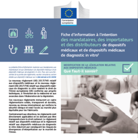 fiches d'information pour les règlements dipositifs médicaux