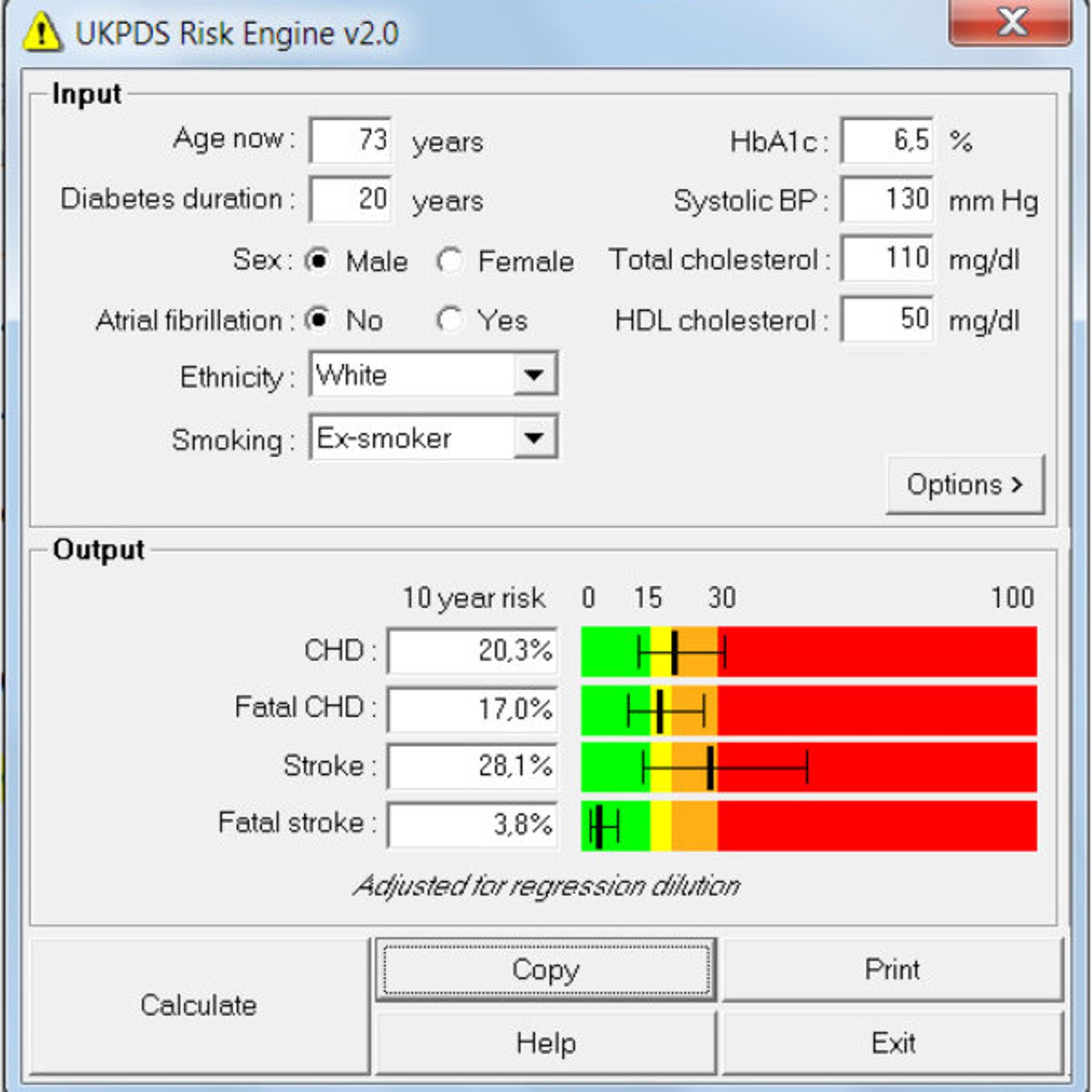 Logiciel de calcul de score médical