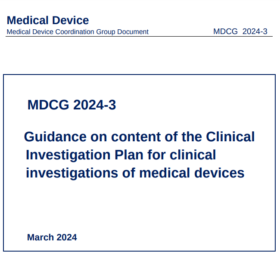 MDCG 2024-3 - Clinical Investigation Plan
