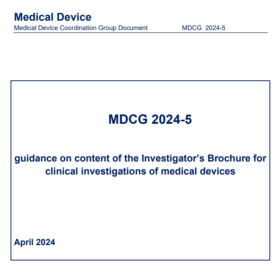 MDCG 2024-5 - Content of Investigator Brochure