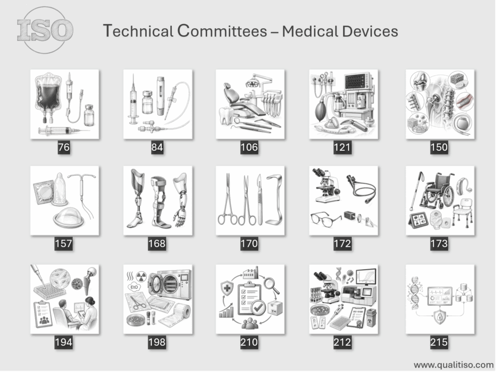 ISO Technical Committees fpr Medical Devices